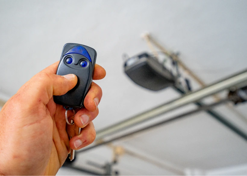 Using remote to open garage door