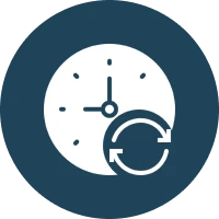 Time and refresh icon
